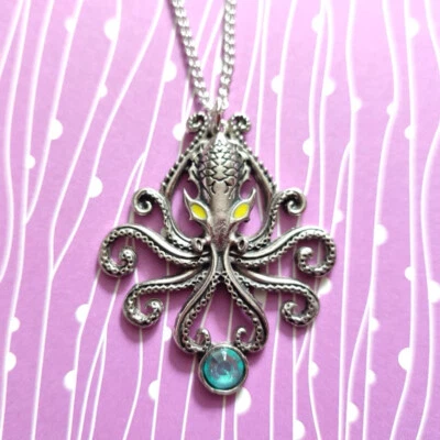 The Kraken Amulett Anhänger Halskette für wilde Abenteuer BB09 Briar Bestiarium - Bild 1 von 2