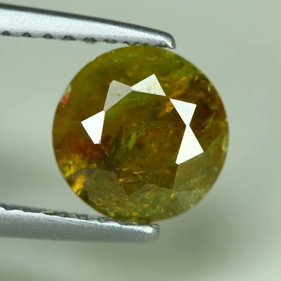1.68 Cts_Loose Gemstone_100 % Natural Olive Green Demantoid Garnet_Namibia - Image 1 of 3