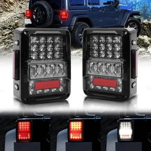 DOT 2PCS LED Tail Lights Stop Reverse Running For Jeep Wrangler JK JKU 2007-2018 - Picture 1 of 15