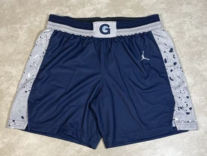 NWT Air Jordan Georgetown Hoyas Womens Salesman Sample Navy Shorts Medium 1178 - Picture 1 of 10