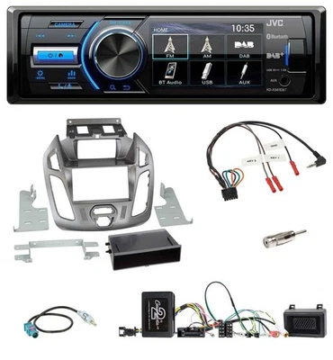 JVC Bluetooth Lenkrad USB DAB Autoradio für Ford Transit Connect silber 2013-201 - Bild 1 von 4