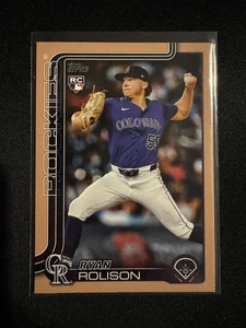 2025 Topps Update #US124 Ryan Rolison Rookie RC Gold Parallel #0106/2025 - Picture 1 of 2