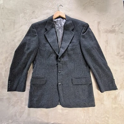 Gianfranco Ruffini Blazer Mens 44 Houndstooth Cashmere Blend Sport Coat Italy - Image 1 of 4