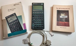 Calculadora Hewlett Packard HP 48G con manuales y cable - Imagen 1 de 15