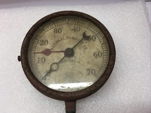 ca. 1910 National Radiator Company Johnstown PA 5” Pressure Gauge Steampunk Old - Picture 1 of 6