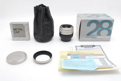 [MINT w/ Box Case]  Contax Carl Zeiss Biogon T* 28mm F2.8 G1 G2 From JAPAN - Image 1 of 4
