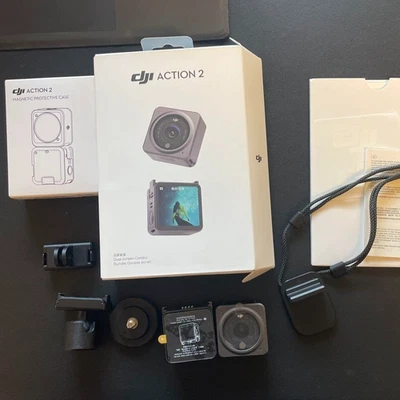 DJI Action 2 Dual-Screen Combo Action Camera 4K/120fps OLED Touchscreen Used - Image 1 of 3