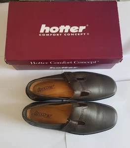 Hotter Comfort Concept Sunshine BF Mary Jane Shoes Earth Brown Size 6.5 UK EU 40 - Picture 1 of 10