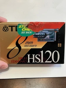 TDK 8MM Videokassette HS120 High Standard NEU VERSIEGELT schneller kostenloser Versand! - Bild 1 von 3