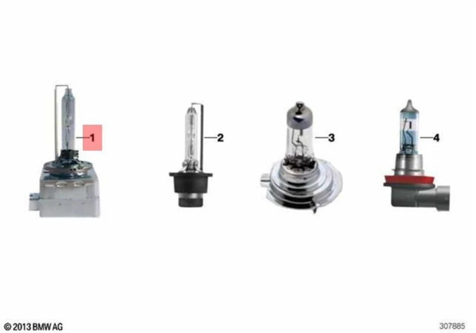 Lâmpada de xenônio genuína BMW Alpina Hybrid M3 M5 M6 X1 X3 X4 M 63112338065 - Imagem 1 de 1