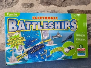 Battleships Electronic Board Game With Box Fun Tactical Strategy Classic Vintage - Picture 1 of 8