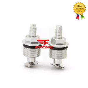 A Pair CNC Preload Adjusters Fork Bolt Screw Fit Showa 31mm Conventional Fork - Foto 1 di 10