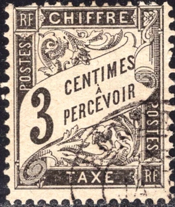 FRANCE 1882-92 POSTAGE DUE SC#J13 used VF - Picture 1 of 2