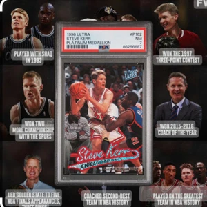 1996  Ultra Platinum Medallion #P162 STEVE KERR Warriors Bulls - PSA 7 SP POP 2 - Picture 1 of 3
