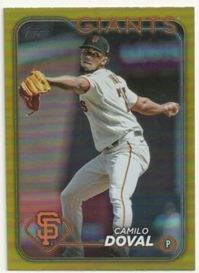 2024 TOPPS BASEBALL - CAMILO DOVAL - GOLD FOIL PARALLEL - #213 - GIANTS - Picture 1 of 1