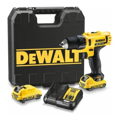 DEWALT DCD710D2-QW TRAPANO AVVITATORE 2 BATTERIE 12V 2.0AH 2 VELOCITÀ VALIGETTA - Immagine 1 di 4
