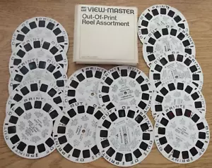 Vintage GAF View-Master Out of Print Reel Assortment 14 Slides in Sears Slip Box - Picture 1 of 9