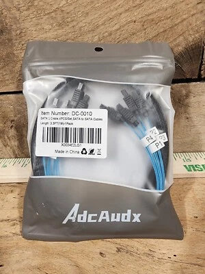 XMSJSIY SATA to 3 Pin 4 Pin PWM Fan Adapter Splitter Hub for 12V Desktop Compute - Image 1 of 4