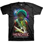 Jimi Hendrix Cosmic T-Shirt Black New