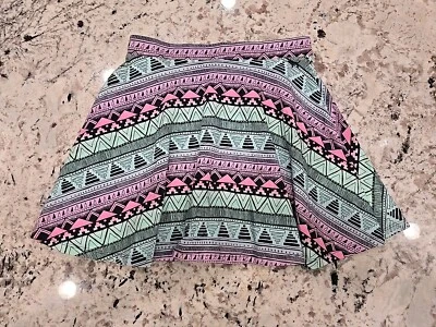 PINK by Victoria Secret Aztec Skater Skirt Size M - Image 1 of 4