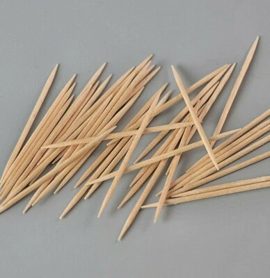 100+ Wooden Tooth Picks Small Cocktail Sticks 6.5cm - Environmentally Friendly