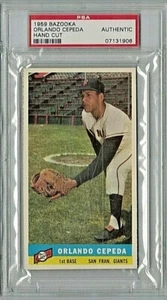 1959 Bazooka Orlando Cepeda Graded Authentic San Francisco Giants - Picture 1 of 2
