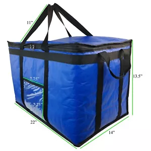 Thermal Insulated Tote Bag Grocery Shopping Delivery Cooler Bag - Picture 1 of 17
