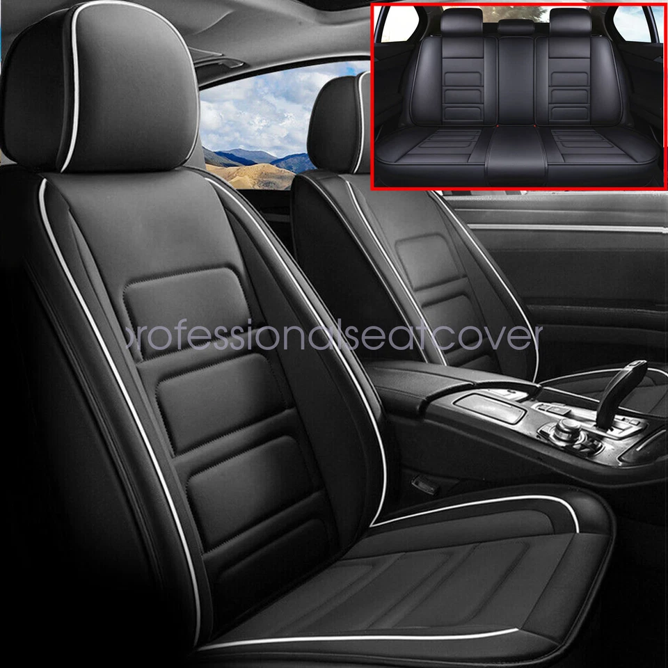 Funda de asiento de cuero PU delantera + cojín protector trasero para Toyota 4Runner 2003-2024 Foto 1 de 4