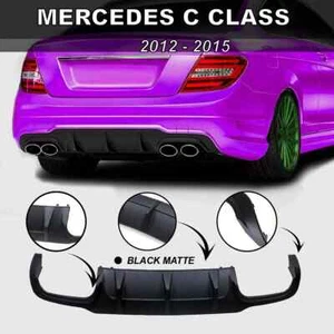 PASSEND FÜR MERCEDES C KLASSE C204 W204 C63 STYLE HECK AMG STOßSTANGE DIFFUSOR SPLITTER 12-15 - Bild 1 von 11