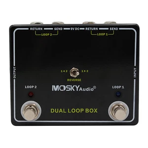 Mosky MXR DUAL LOOP BOX Guitar Effect Pedal Dual Reverse Looper Aluminium Case - Picture 1 of 13