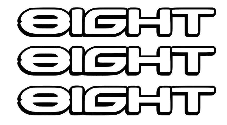 8IGHT   Losi    DIE-CUT  Decal  Sticker   (  3 PCS )  Offroad  RC Truck NEW - Image 1 of 1