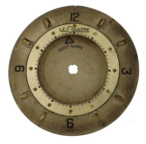 Sveglia da polso vintage LeCoultre Memovox 28 mm quadrante argento bella patina senza data - Foto 1 di 10