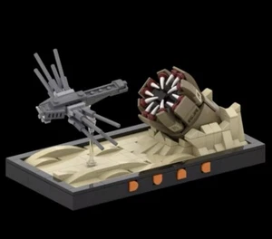 Custom Lego Düne Ornithopter & Sandwurm Diorama Custom Moc Neu - Bild 1 von 6