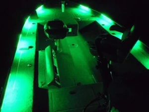 12 Inch LED Flexible Light 12 Volt Waterproof Boat Courtesy Light Green Light - Picture 1 of 6