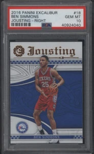 2016 Panini Excalibur Ben Simmons Jousting Right PSA 10 Gem Mint ID: 16278 - Picture 1 of 2