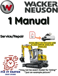 WACKER NEUSON 2203 KETTENBAGGER SERVICE WERKSTATTHANDBUCH PDF USB - Bild 1 von 2