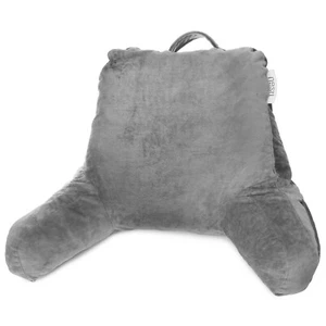 Super Soft Reading Pillow, TV & Bed Rest Pillow, Arms Support With Pockets -Gray - Picture 1 of 7