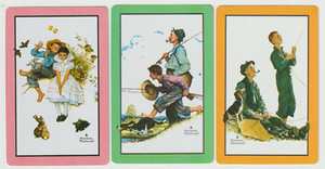 Swap/Playing Cards - NORMAN ROCKWELL PEOPLE - Vintage Set of 3