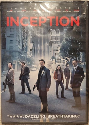 Inception (DVD, 2010) Leonardo DiCaprio, Ellen Page, Michael Caine - New Sealed! - Image 1 of 2
