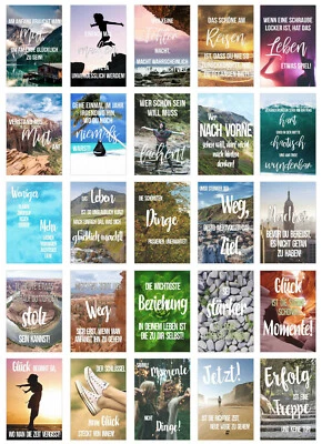 Set 25 Postkarten Leben & Momente mit Sprüchen (20244) - Bild 1 von 4