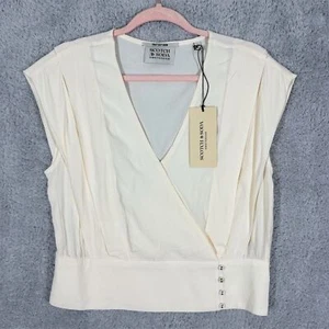 Blusa blanca sin mangas Scotch & Soda para mujer talla M - Imagen 1 de 10