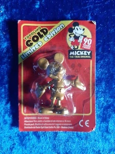*WD1 Mickey Mouse Walt Disney Gold Figur PVC Limited Edition Mickey Mouse 90 Jahre - Bild 1 von 4