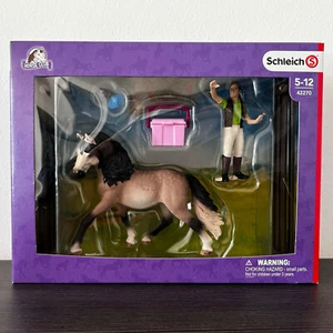 Schleich SET CURA CAVALLI, ANDALUSIER | 42270 | Horse Club | NUOVO & IMBALLO ORIGINALE - Foto 1 di 5