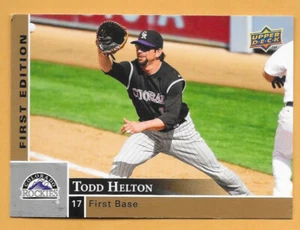 Todd Helton Colorado Rockies #95 - cubierta superior primera edición casi nuevo-como nuevo 2009 - Imagen 1 de 2