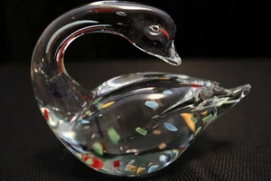 Murano - Italian Art Glass - SWAN - Colorful and Very Detailed Design - Picture 1 of 6