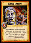 Warlord CCG Saga of the Storm TURNED TO STONE Wizard 