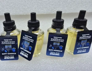 Bath & Body Works 4 Hanukkah Wallflowers Celebration of Lights Myrrh Sandalwood - Picture 1 of 2