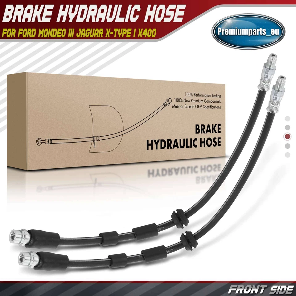 2x Brake Hoses Front for Ford Mondeo III B5Y BWY Jaguar X-Type I X400 C2S46536 - Image 1 of 4