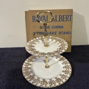 Royal Albert 50th Anniversary Two Tier Cake Stand - Picture 1 of 8