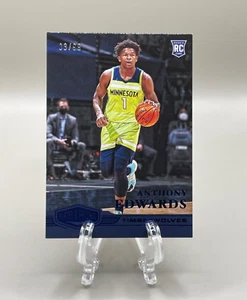 2020-21 Chronicles Anthony Edwards #327 Plates And Patches Blue RC /99 - Picture 1 of 2